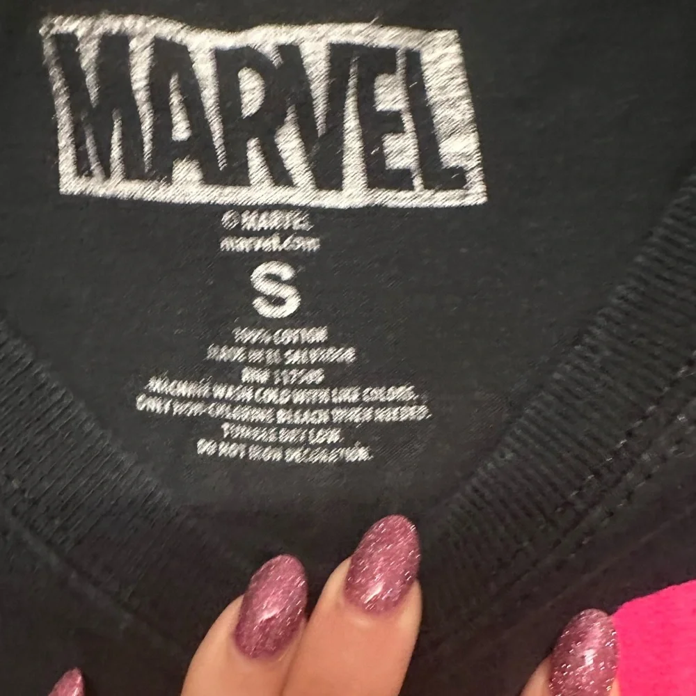 Marvel Black Tee with Vibrant Professor X Comic Art Small